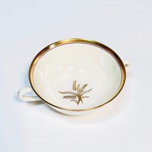 VINTAGE Lenox Soup BOWL Cup Wide Gold Rim Fine China